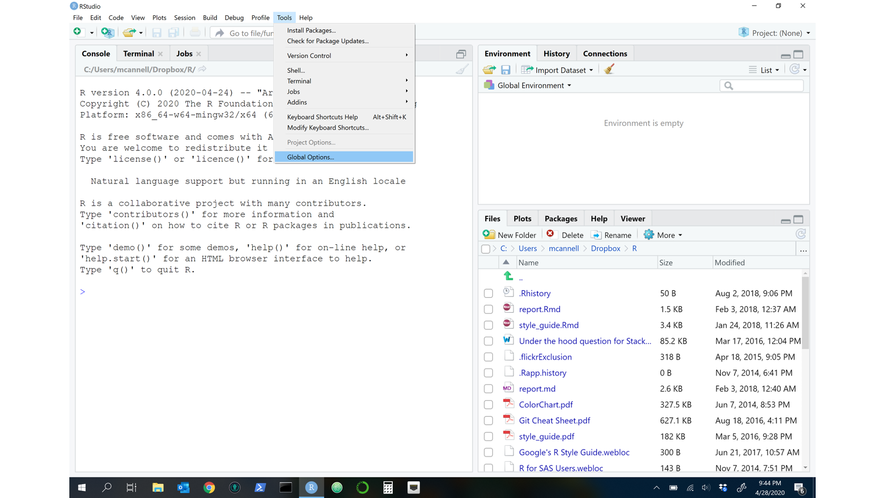 3 Navigating the RStudio interface | R for Epidemiology